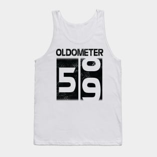 Oldometer Happy Birthday 59 Years Old Was Born In 1961 To Me You Papa Dad Mom Brother Son Husband Tank Top